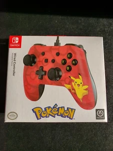 POKEMON POWERA NINTENDO SWITCH PIKACHU RED WIRED CONTROLLER - Picture 1 of 6