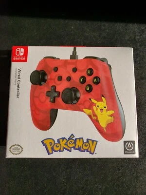 POKEMON POWERA NINTENDO SWITCH  PIKACHU RED WIRED CONTROLLER - Image 1 of 4