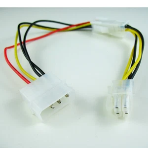 12" Inch Molex to 4-pin ATX Male or Female Power Adapter Detachable Cable - Picture 1 of 3