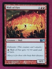 Magic The Gathering M10 2010 CORE SET WALL OF FIRE single red card MTG
