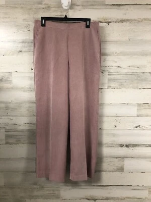 NWT Alfred Dunner Corduroy Pull on Pants Pink 12P Comfortable Everyday Classic - Image 1 of 4