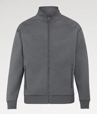 Chaqueta deportiva Louis Vuitton LVSE monograma cremallera a través del logotipo superior gris M mediana Foto 1 de 4