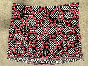 Zelos Women Pink Black Active Skort Size 10 Skirt Side Zip Poly Spandex Stretch - Picture 1 of 3