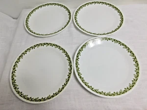 E7 - Lotto di 4 piatti Corning Ware Corelle Spring Blossom Green - Foto 1 di 5