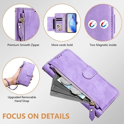 For OnePlus Nord N30, Multi-function 7 Card Slots Flip Leather Wallet Case Cover - Image 1 of 4