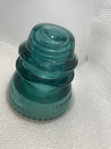 Vintage Hemingray  42 Glass Insulator Blue Made In USA - Picture 1 of 7