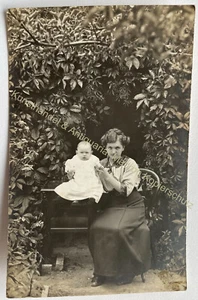 orig. Foto AK Mutter Kind um 1910 Mühlhausen Thüringen - Bild 1 von 2