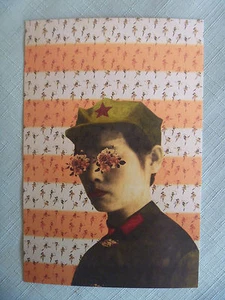 POSTAL..SEÑORITA GUARDIA ROJA.EJÉRCITO ROJO CHINO.PROPAGANDA POLÍTICA POP..MAO TSE-TUNG - Imagen 1 de 1