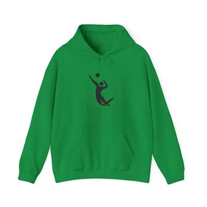 Volleyball Hoodie Pullover Sweatshirt Men's Women Unisex Heavy Blend Hooded - Picture 1 of 36
