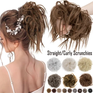 Pieza para el cabello goma para el cabello trenza cinta para el cabello Dutt accesorios para el cabello peluca Messy Bun Scrunchie DE - Imagen 1 de 54