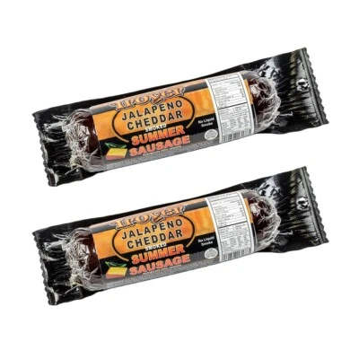 TROYER CHEESE INC Summer Sausage Jalapeno Cheddar from Amish Country Slice and Enjoy Pack of 2