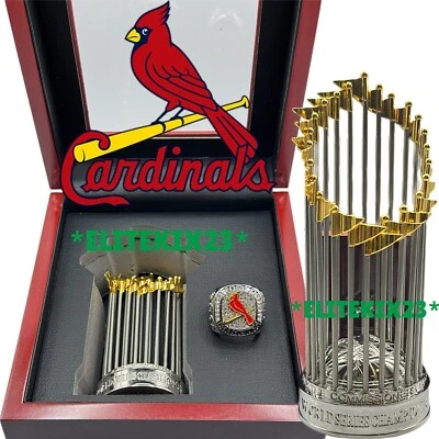 ANILLO DE CAMPEONATO Serie Mundial WS 2011 Cardenales de San Luis + TROFEO + ESTUCHE Foto 1 de 2