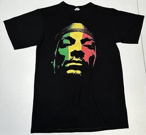 Camiseta Anvil Adulto Talla Pequeña Snoop Dogg Doble Cara Rasta Face Rastifa Negra - Imagen 1 de 8