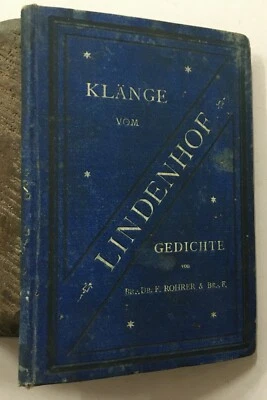 Klange Of Lindenhof. Text In German. Zurich, 1888. 112p Hb - Image 1 of 4