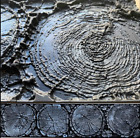 Bordsteinholzplatte GUMMI Betonstempel Stein Texturmatten Aufdruck Druck Zement