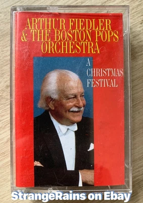 Arthur Fiedler & the Boston Pops ~ A Christmas Festival ~ Cassette Tape - TESTED - Image 1 of 4