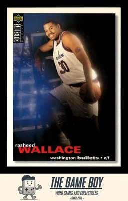 1995-96 Collector's Choice #239 Rasheed Wallace Washington Bullets RC - Image 1 of 2