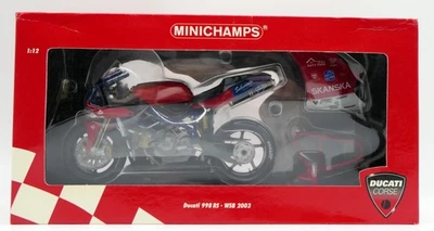 MINICHAMPS 1/12 JIRY MRKYVKA 2003 SUR DUCATI 998RS  TEAM JM SBK SUPERBIKE - Photo 1/3