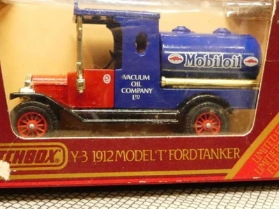 Matchbox Yesteryear Ford Model T 1912 Mobiloil Tankwagen Y-3 s.Beschreibung - Bild 1 von 2