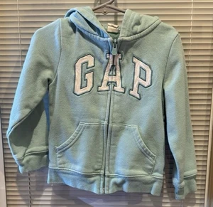 Sudadera con Capucha Baby Gap Logo Azul Talla 4 T Cremallera Completa - Imagen 1 de 3