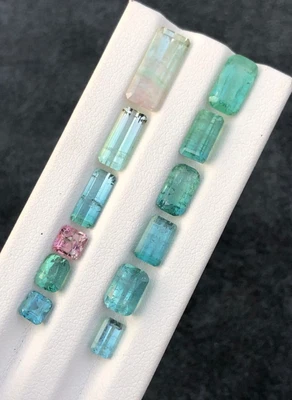 14.65 ct mix color tourmaline loose gemstone from Afghanistan - Image 1 of 4