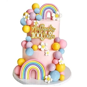 35 PCS Groovy Cake Toppers Boho Cake Topper Hippie Party Decorations Style 2 - Picture 1 of 7