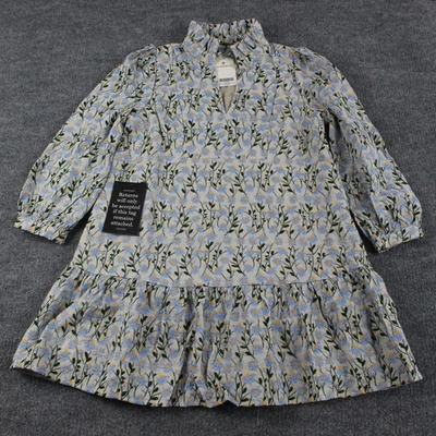 Vestido Tuckernuck Feminino Médio Margarida Bordado Palmerston Azul Romântico Chique - Imagem 1 de 4