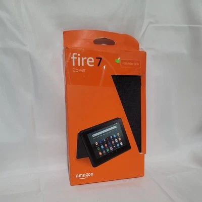 Amazon Fire 7 Cover (Fits 9th Gen) Charcoal Black Magnetic New In Box - Image 1 of 2