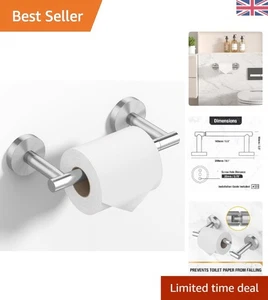 Gebürstetes Nickel Doppelpfosten Schwenkbarer Toilettenpapierhalter - Rostfrei Edelstahl... - Bild 1 von 11