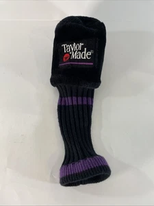 TaylorMade Golf Headcover Purple Black 1 - Picture 1 of 4