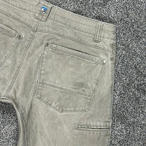 Kuhl Rydr Pants Mens 32x32 Beige Vintage Pantina Dye Outdoor Hiking Thick Canvas - Picture 1 of 16