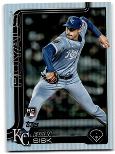 2025 Topps Update Rainbow Foil Evan Sisk RC Kansas City Royals #US176 - Bild 1 von 2