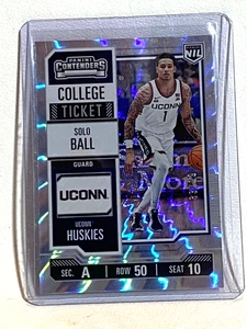 2025 Panini Contenders College Ticket Lightning Spokes #16 SOLO BALL UConn /99 - Picture 1 of 3
