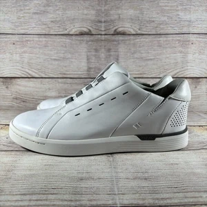 Kizik New York Hombres Talla 7M Zapatos Tenis Cuero Blanco Manos Libres M0201WT - Imagen 1 de 12