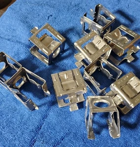 Perchas apilables cuadradas a presión de 7/8" USADAS 10pk soporte de acero inoxidable STH78 - Imagen 1 de 5