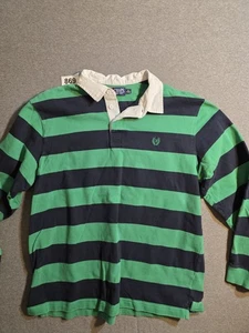 Vintage Chaps  Rugby Polo Mens XL 90s New England Clam Bake. Bonfire On Beach - Picture 1 of 5