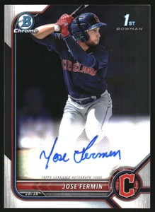 2022 Bowman Chrome Prospect Autographs #CPAJF Jose Fermin Auto