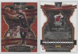 2019-20 Panini Select Concourse Tmall Red Wave Prizm Tyler Herro #63 Rookie RC