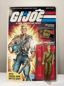 Gi Joe First Sargeant Duke 1984 V1 Moc New Vintage Peach back - Picture 1 of 21