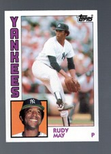 Rudy May 1984 Topps Tiffany #652 