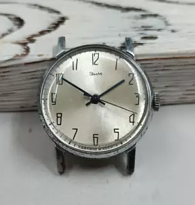 Vintage Soviet mechanical mens wristwatch Zim central second hand 2609 15 Stones - Picture 1 of 22