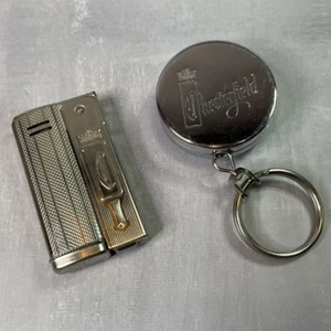 Altes / Vintage IMCO Streamline Feuerzeug + Schlüsselanhänger ausziehbar CHESTERFIELD - Bild 1 von 8