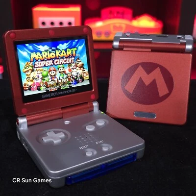 Mario Edition Nintendo Game Boy Advance GBA SP IPS  Adjustable Brightness - Image 1 of 4
