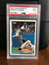 1994 Topps Bilingual Roberto Alomar Baseball Card #675 PSA 9 Mint 