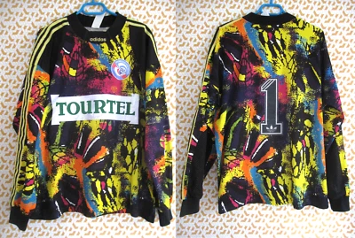 Maillot Adidas 90'S RCS Strasbourg Tourtel Gardien Football vintage Homme - XL - Photo 1/4