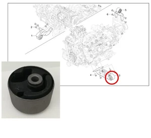 Left Engine Mount Bush Japanparts RU-640 for Piaggio Porter NP6 - Picture 1 of 6