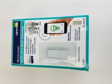 Leviton DZ15S-1BZ Decora Smart Switch with Z-Wave Technology, White/Light Almond