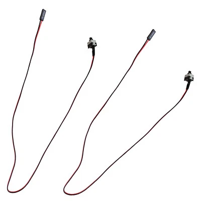 2pcs Desktop PC Power Button Cable Computer Motherboard On Off Reset Wire Lead - Image 1 of 4
