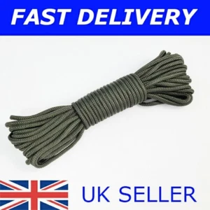 10 METRES 4MM OLIVE GREEN GUY LINE ROPE TENT CARAVAN AWNING CAMPING GAZEBO - Picture 1 of 3
