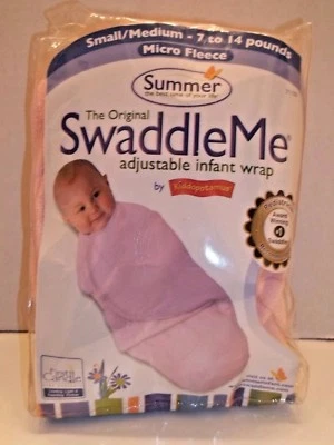 Swaddle Me Summer Adjustable Infant Wrap Small / Medium 7-14 LBS Pink - Image 1 of 2